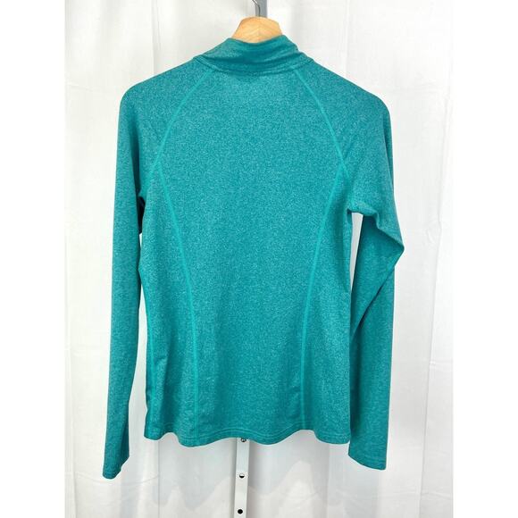 REI Co-Op Womens 1/4 Zip Tech Shirt 885470 Travel Hike Camp Pullover Green S - Picture 2 of 11